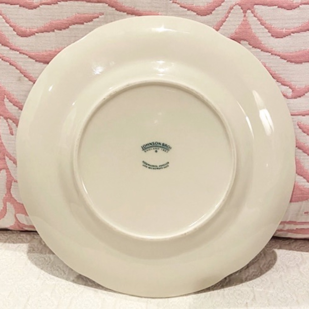 JA14-Johnson Bros Old Britain Castles Pink Chatsworth Salad Plate - Picture 3 of 6